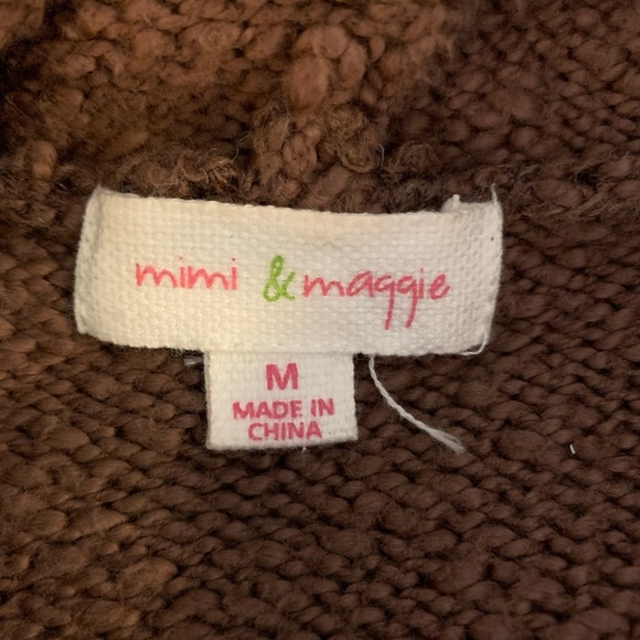 Mimi & Maggie Girls Cotton Hooded Colorful Cardigan Faux Fur Long Line Kids M - Picture 8 of 10